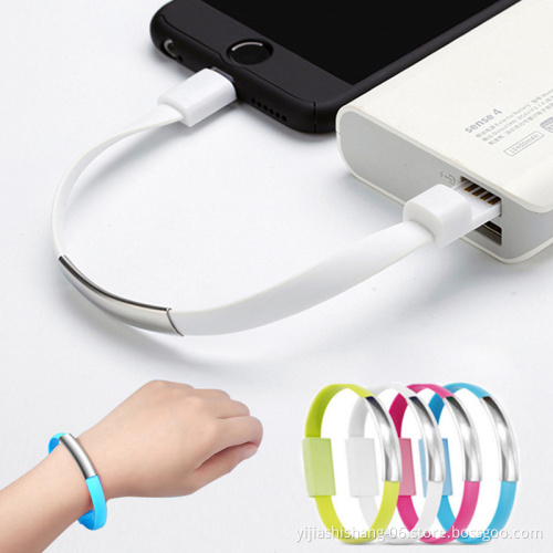 Yijiashishang New Personalized Custom 2 in 1 USB Data Charger Bracelet
